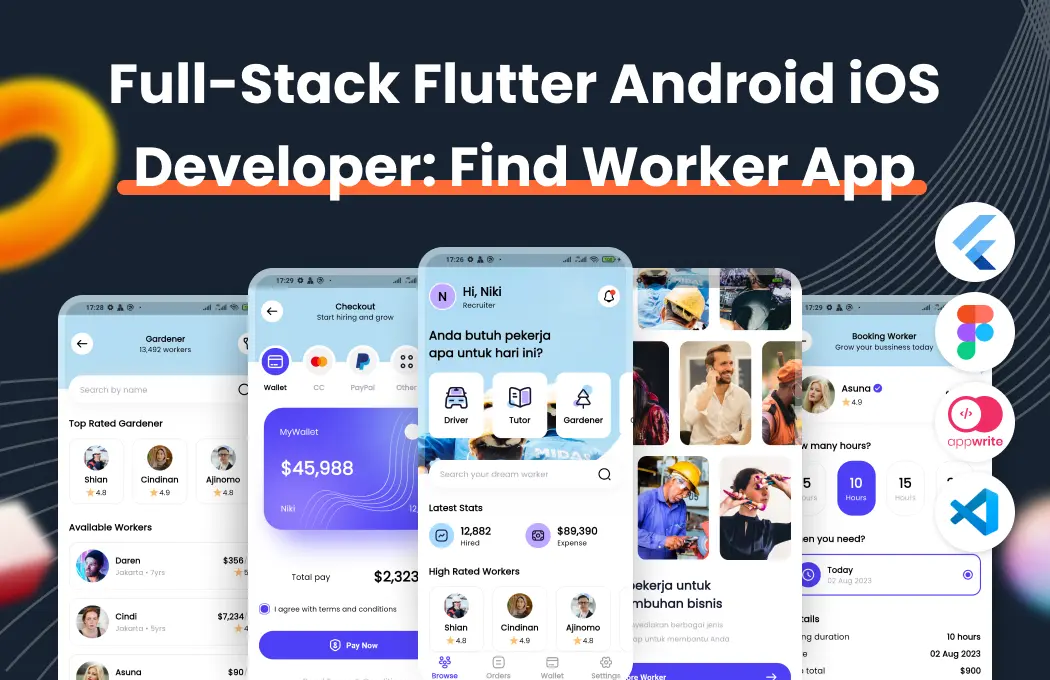 Kelas Full-Stack Flutter Android iOS Developer: Find Worker App di BuildWith Angga